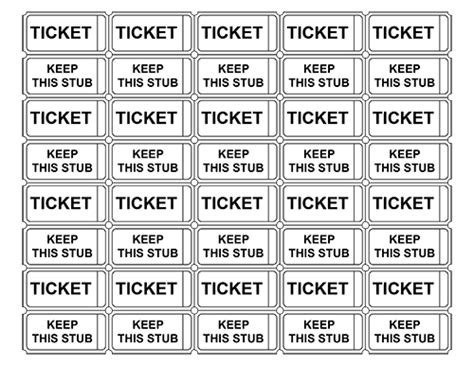 Free Printable Raffle Ticket Templates – Blank Downloadable PDFs – Tim's Printables | Raffle ...