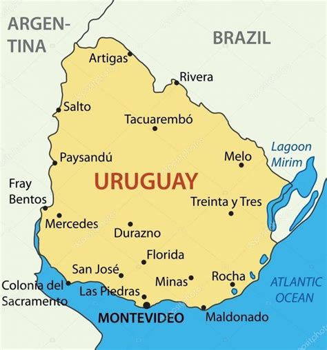 Uruguai Mapa | Portugal Cidades