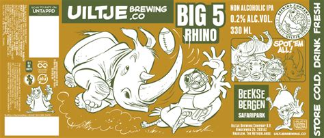 Big 5 Rhino - Uiltje Brewing Company - Untappd