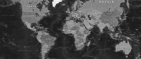 Black World Map Wallpapers - 4k, HD Black World Map Backgrounds on WallpaperBat
