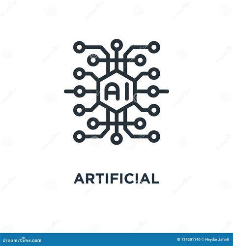 Artificial Intelligence Icon. Ai Concept Symbol Design, Vector I Stock ...