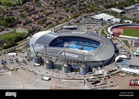 aerial view of Manchester City Football Academy, Etihad Stadium Stock ...