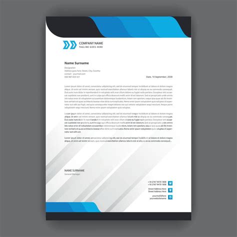 Corporate business letterhead pad design templates 24689605 Vector Art ...