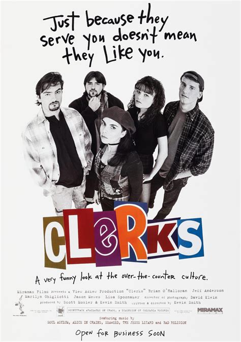 Clerks Movie Poster - Classic 90's Vintage Poster Print - prints4u