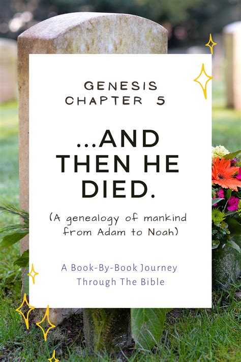 Genesis Chapter 5: The Genealogy Of Mankind From Adam To Noah — Cups to Crowns