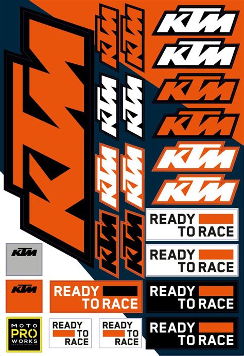 KTM Sticker Sheets - "KTM" in 2024 | Ktm, Graphic kit, Ktm adventure