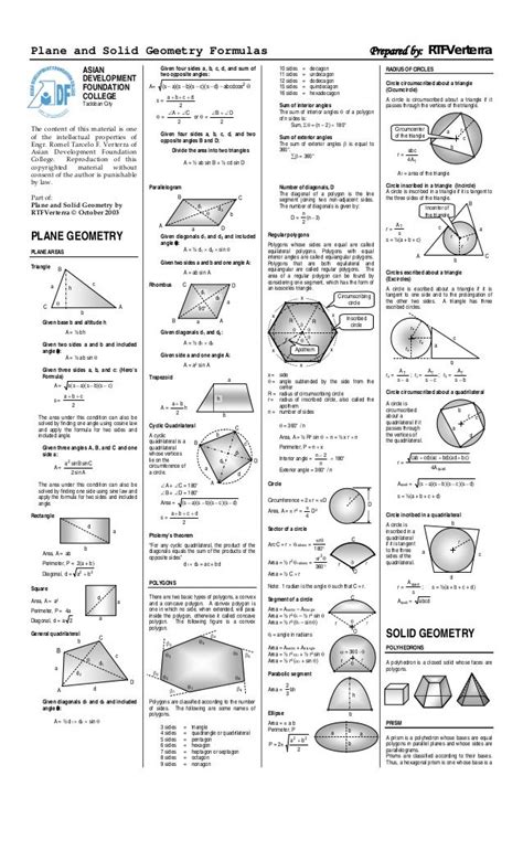 306.Solid mensuration formula sheet (engineerszone063.blogspot.com ...