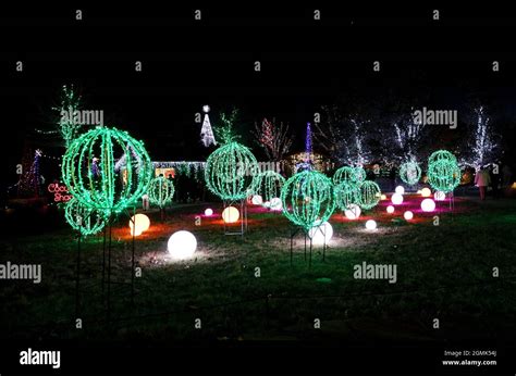 Christmas light display Stock Photo - Alamy