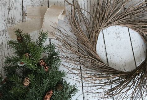 Rustic Christmas Wreath and Blog Hop - Clean and Scentsible