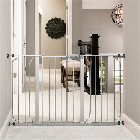 Baby Gate With Door 49 Inch Child Door Wide Walk Thru Pet Safety Gate ...