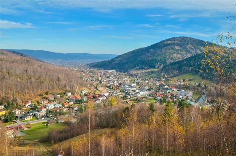 Szczyrk in Poland Beskidy Mountains Stock Image - Image of buildings, roof: 86996571