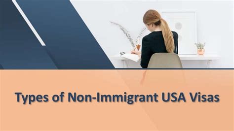 Types of Non-Immigrant USA visas