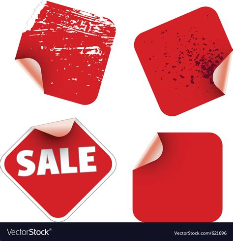 Square labels badges Royalty Free Vector Image
