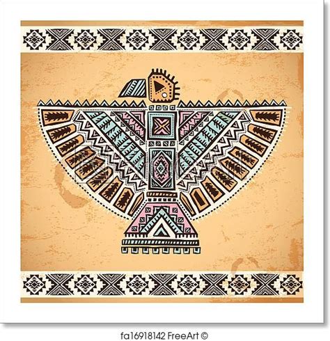 Free art print of Tribal native American eagle symbols | Native american eagle symbol, Native ...