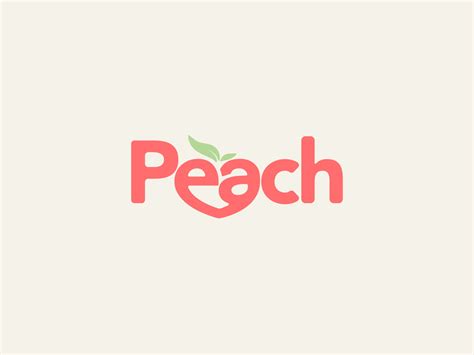 Peach Logo Design by JP Garcia on Dribbble