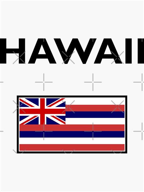 "Hawaii USA Hawaiian Flag Light-Color" Sticker for Sale by ...