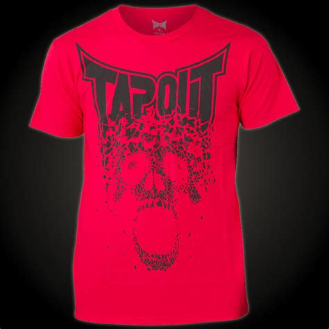 Tapout T-Shirt Crumbler - Red T-Shirt with large print designs and foil