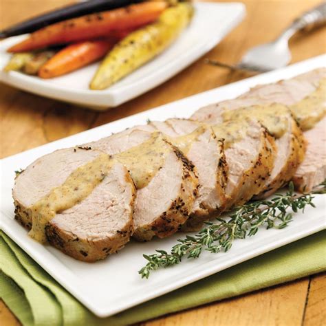 Pork Tenderloin with Dijon Gravy – The Perfect Portion
