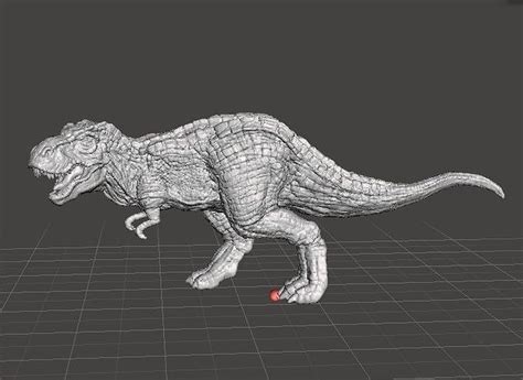 SAVAGE T-REX FIGURE MINIATURE MODEL DINOSAUR MONSTER DND RPG 3D model 3D printable | CGTrader