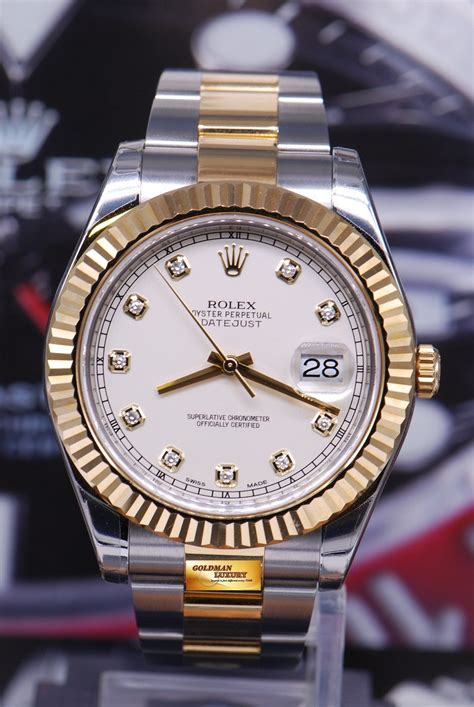 [SOLD] ROLEX OYSTER PERPETUAL DATEJUST II HALF-GOLD DIAMOND DIAL 11633 ...