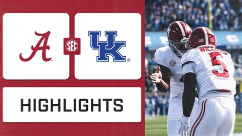 SEC Football: Alabama at Kentucky Highlights