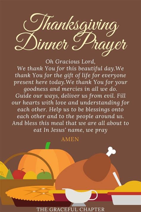 10 Best Thanksgiving Dinner Prayers - The Graceful Chapter