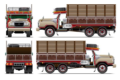 Lorry Truck Vintage Style 29311946 Vector Art at Vecteezy