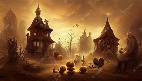 Premium Photo | Halloween creepy wallpaper background design