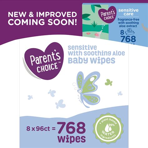 Parent's Choice Sensitive with Soothing Aloe Baby Wipes (Choose Your Count) - Walmart.com ...