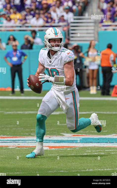 Sunday, October 16, 2022; Miami Gardens, FL USA; Miami Dolphins quarterback Skylar Thompson (19 ...