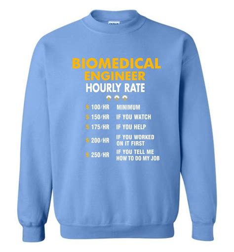 Funny Biomedical Engineer Hourly Rate Job If You Tell Me How To Do My Job AMZ - Sweatshirt ...
