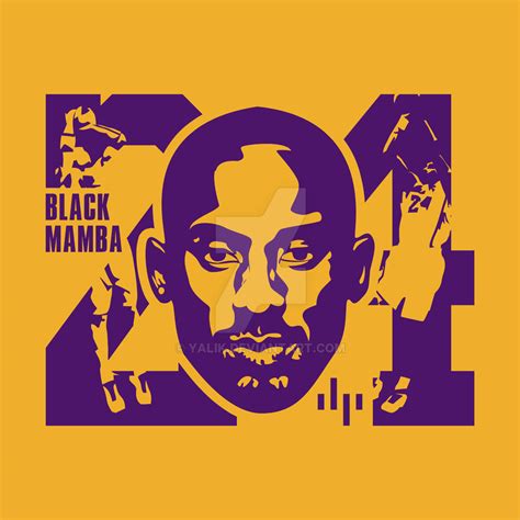 Kobe Bryant - Black Mamba 24 - Minimalist Poster by yalik on DeviantArt