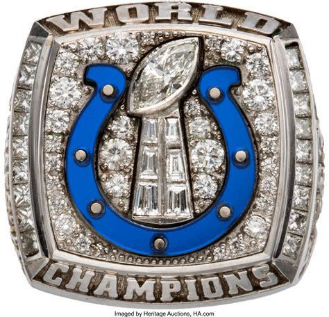 2006 Indianapolis Colts Super Bowl XLI Championship Ring Presented | Lot #80080 | Heritage Auctions