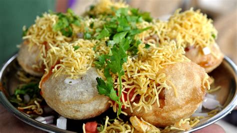 Sev puri with sweet curd | Puri recipes, Recipes, Workout food