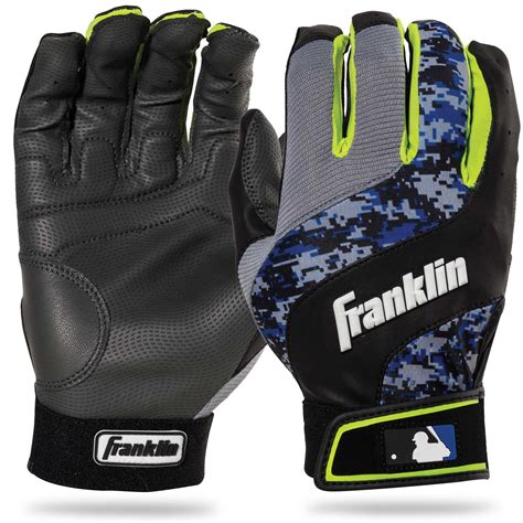 Franklin Sports MLB Digital Shockwave Youth Baseball Batting Gloves ...