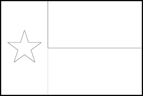 Texas Coloring Pages Texas Flag