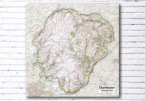 Dartmoor National Park - Map Poster from Love Maps On...