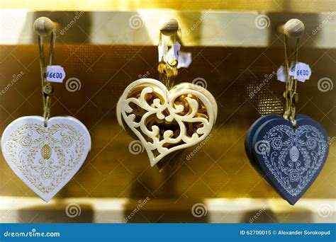 Traditional Christmas Market with Handmade Souvenirs Stock Image ...