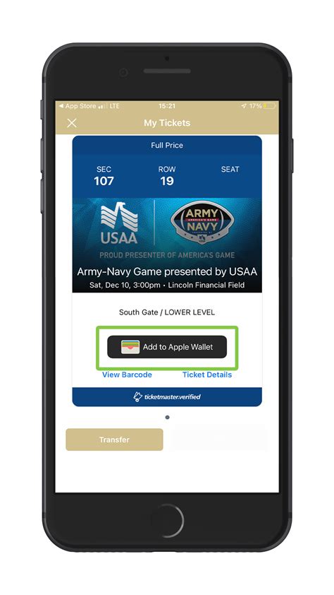 Mobile Tickets - Army-Navy Game — Army Gameday