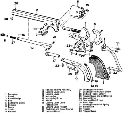 Colt 1851 Navy Revolver Parts Diagram