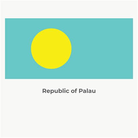 The Palau Flag Design 29291105 Vector Art at Vecteezy