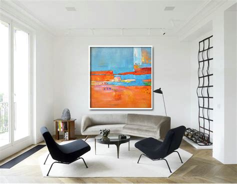 Hand Made Abstract Art, Acrylic Painting Large Canvas Art, Living Room ...
