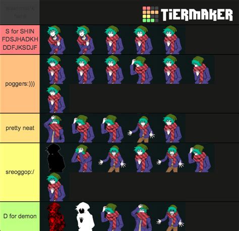 Shin Tsukimi Sprites Tier List (Community Rankings) - TierMaker