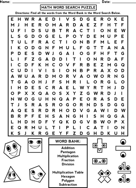 Third Grade Word Search - Best Coloring Pages For Kids