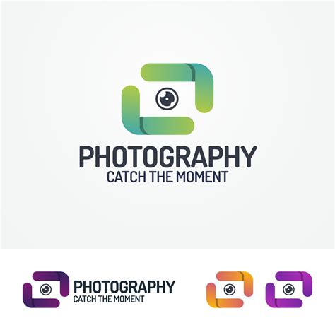 Photography logo set with lens and lines 7656225 Vector Art at Vecteezy