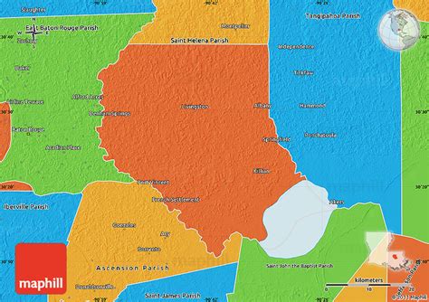 Political Map of Livingston Parish