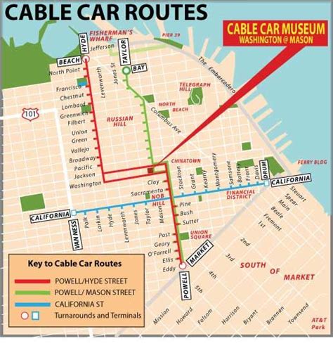 Carte cable car de San Frnacisco | Visiter san francisco, Que faire à ...