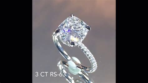 3 carat Cushion Cut Diamond Engagement Ring - YouTube