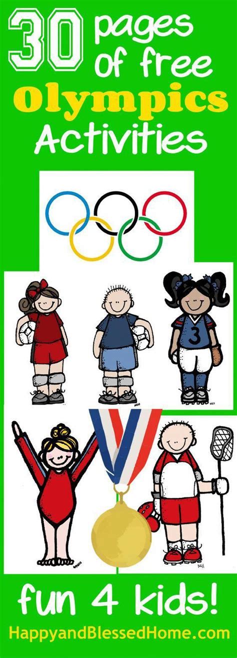 30 Pages of free Olympics Activities -Homeschool Printables for Teachers , Preschoolers, and ...