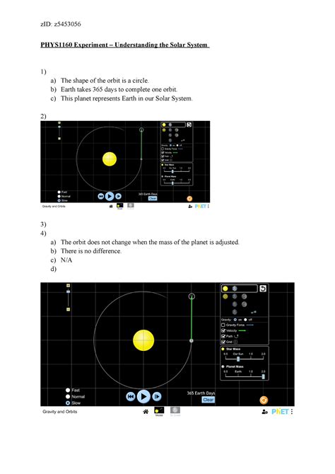 PHYS1160 Experiment - exp - PHYS1160 Experiment – Understanding the Solar System 1) a) The shape ...